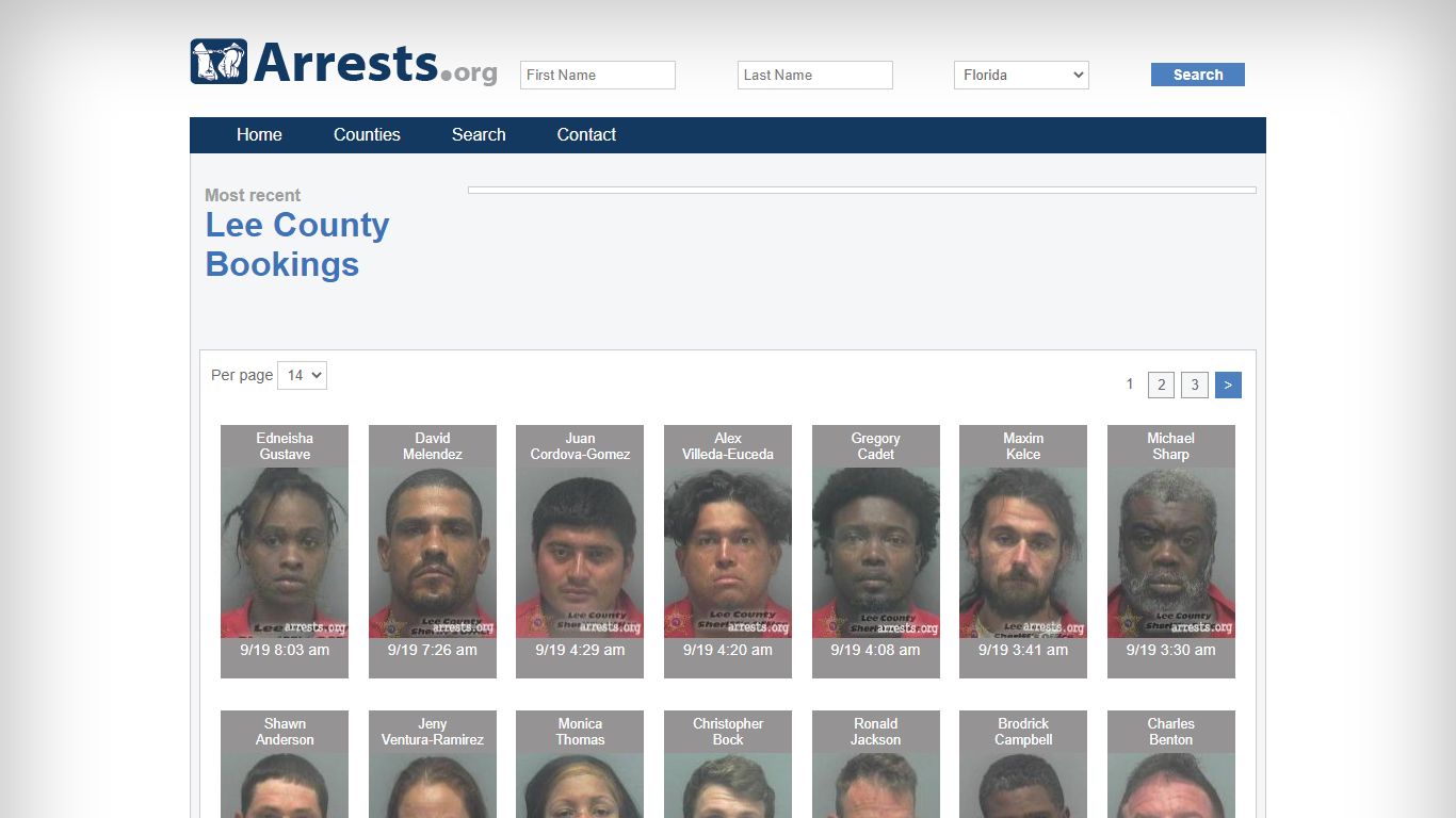 Lee County Arrests and Inmate Search